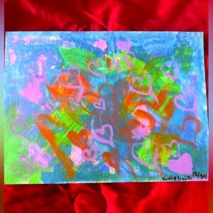 Colorful Abstract Heart Art